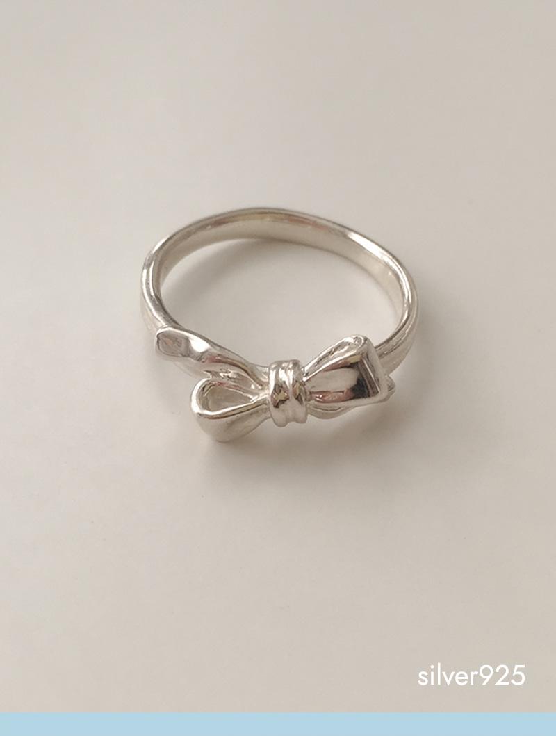 basic ribbon ring (silver925)