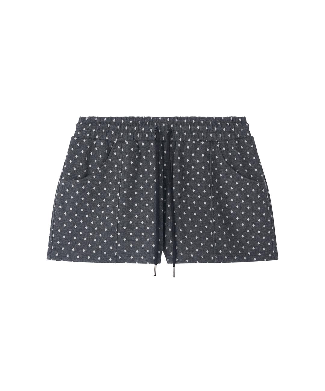 POLKA DOT SHORTS - CHARCOAL