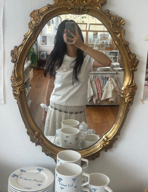 온고 flower patch tee
