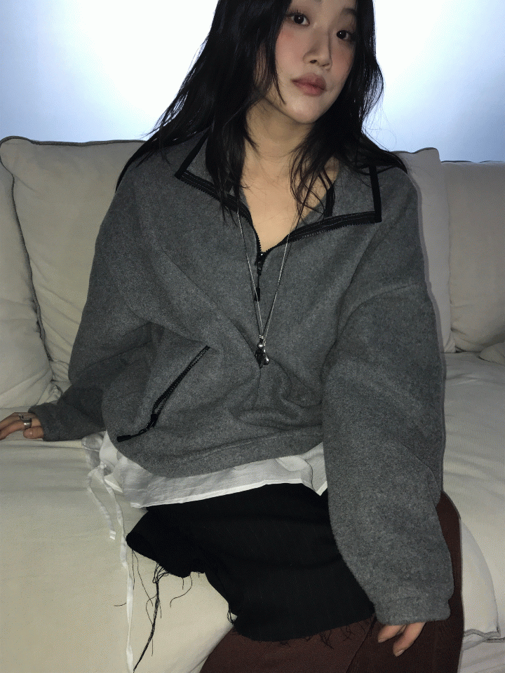 더니브 아뮤 플리스 하프집업(2col)