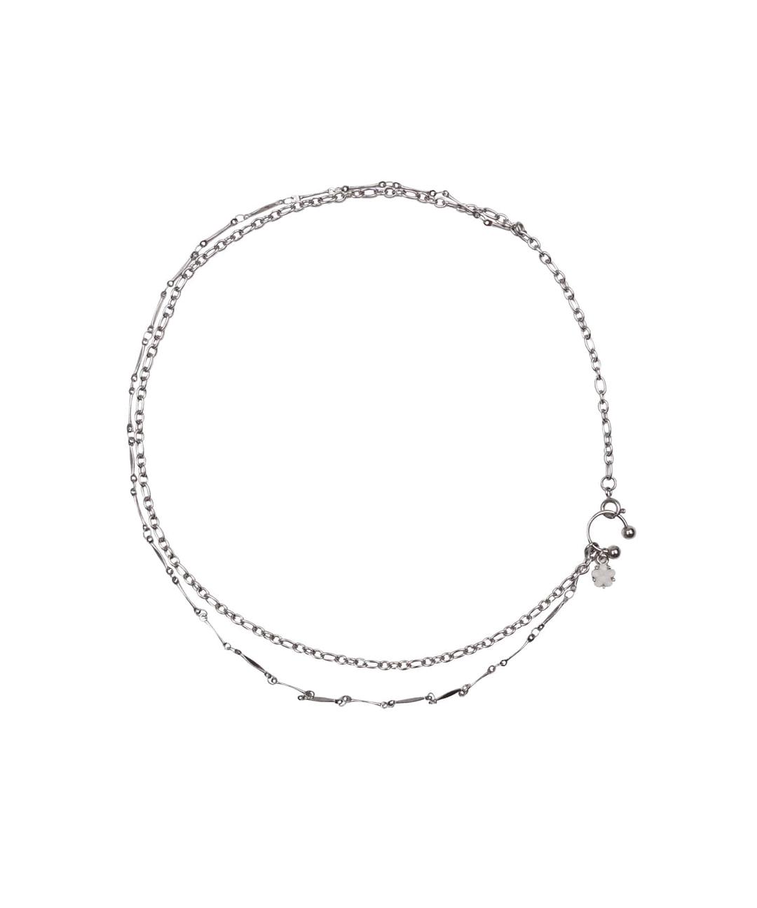 서클 피어싱 플라워 레이어드 목걸이