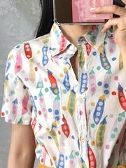 vintage pattern cotton shirts