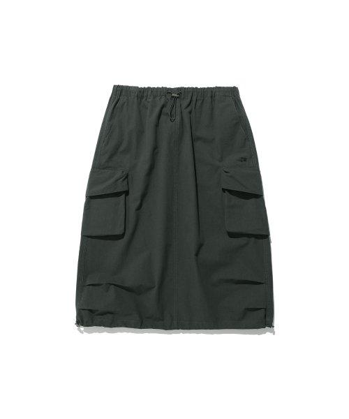PARACHUTE MIDI SKIRT_CHARCOAL(NG2ESUPA90A)