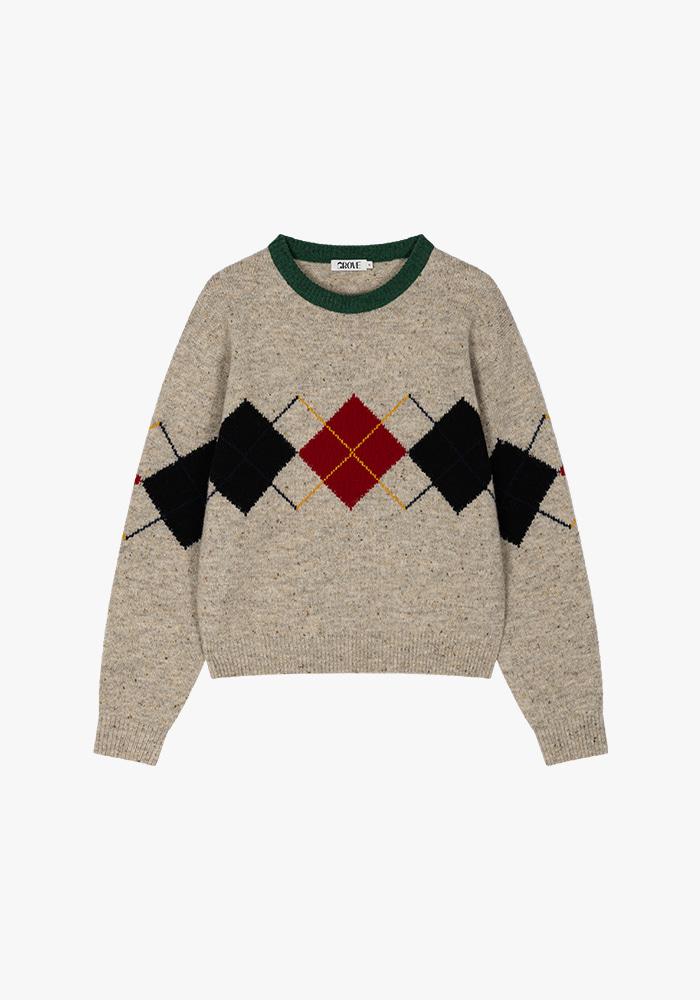 HELLA ARGYLE KNIT