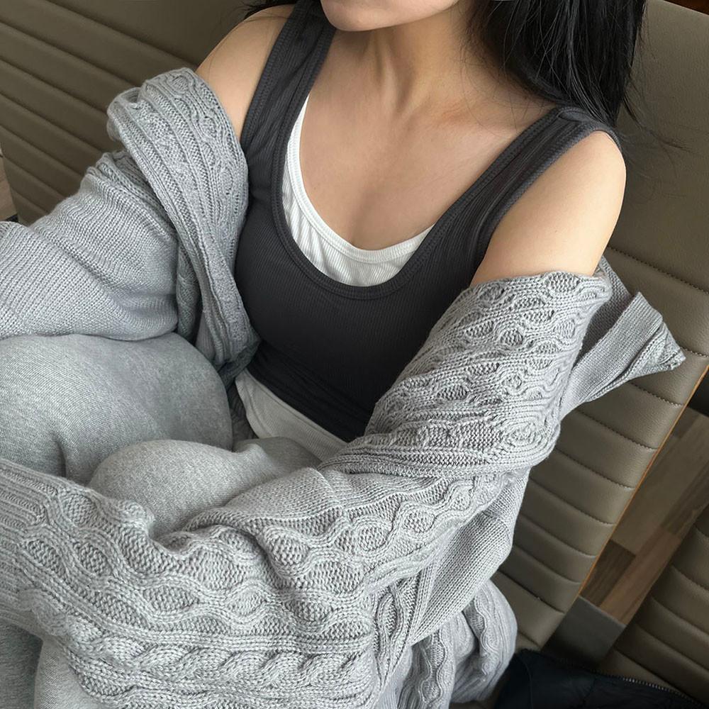 double layered pad sleeveless 에디션 레이어드 패드 나시 (4color)