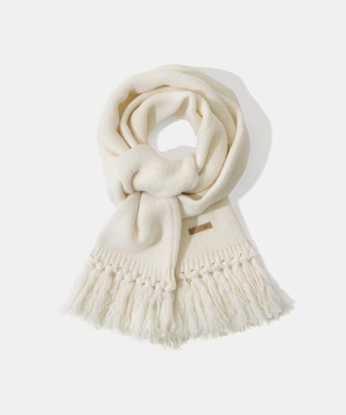 다이아몬드 레이라(DIAMOND LAYLA)  Baby Alpaca&Ramswool Tessle Muffler M7 Pure Ivory - 사이즈 & 후기 | 무신사