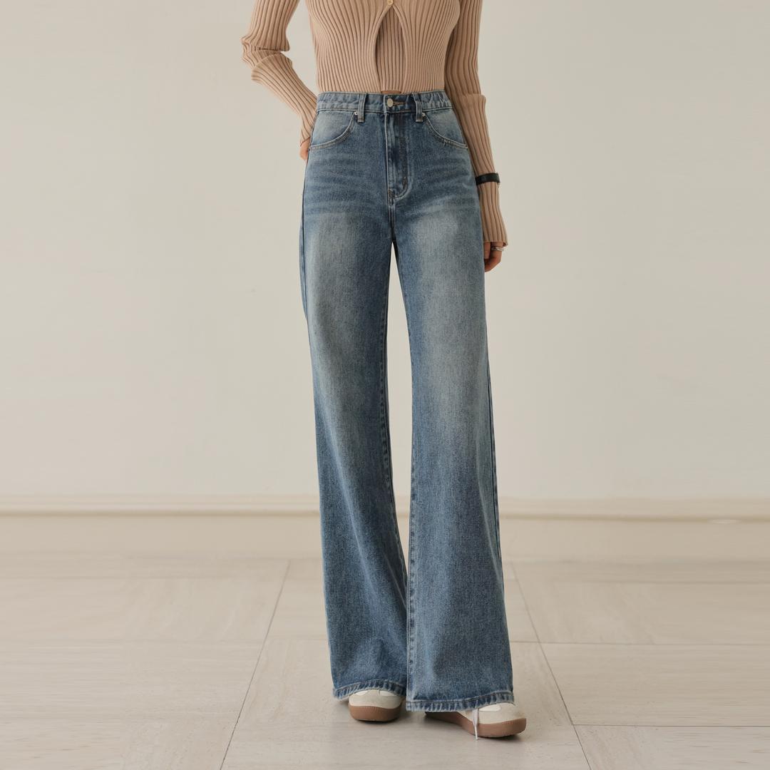 2type 보정핏 와이드부츠컷데님