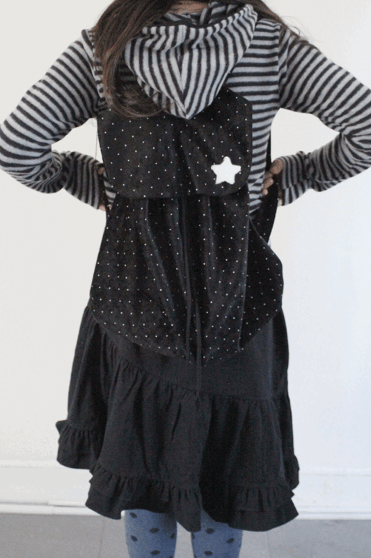 dot & leopard backpack (2color)