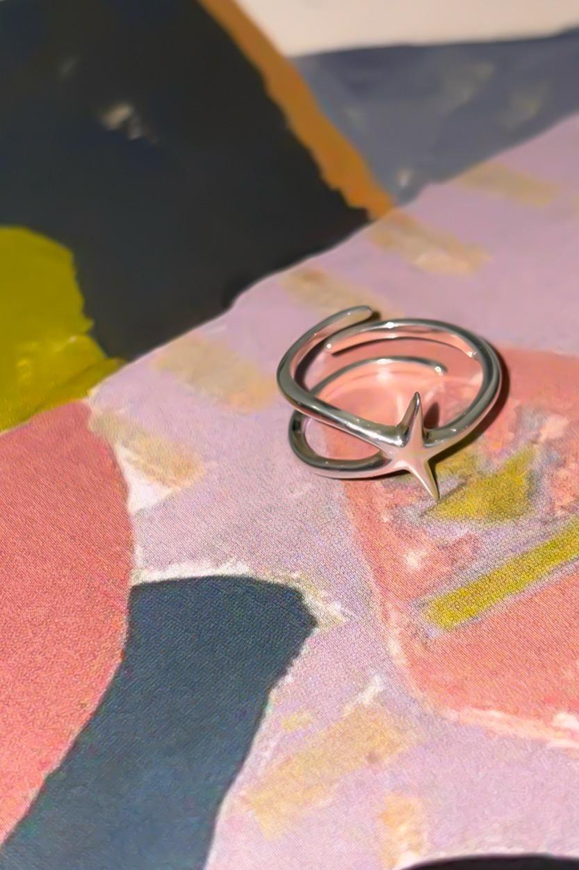 [3차] Spiky Tri Star Ring [925 Sliver]