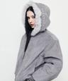 EV REVERSIBLE FUR HOOD(GRAY)