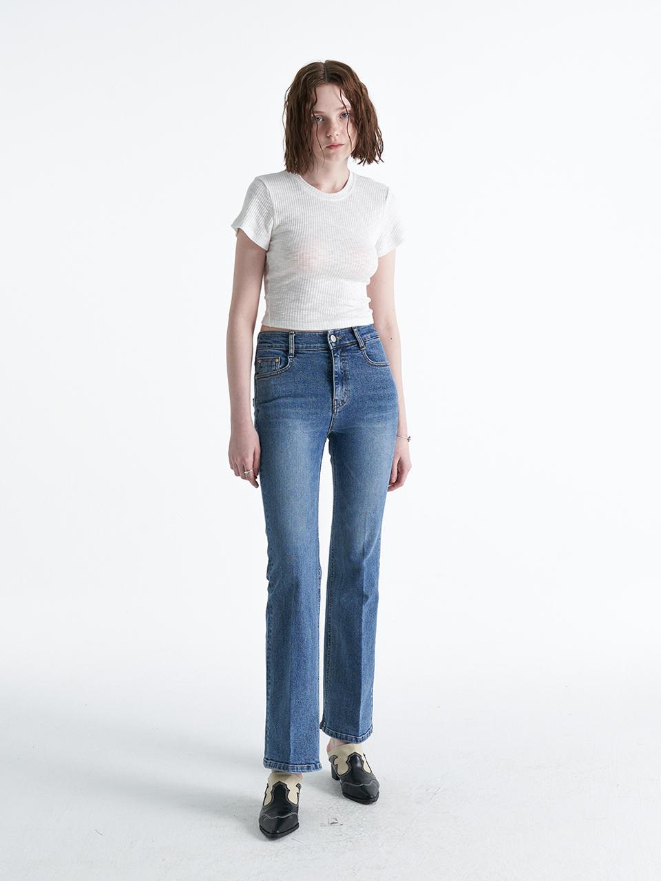 BEST // SLIM SPAN BOOTSCUT PT_MEDIUM INDIGO