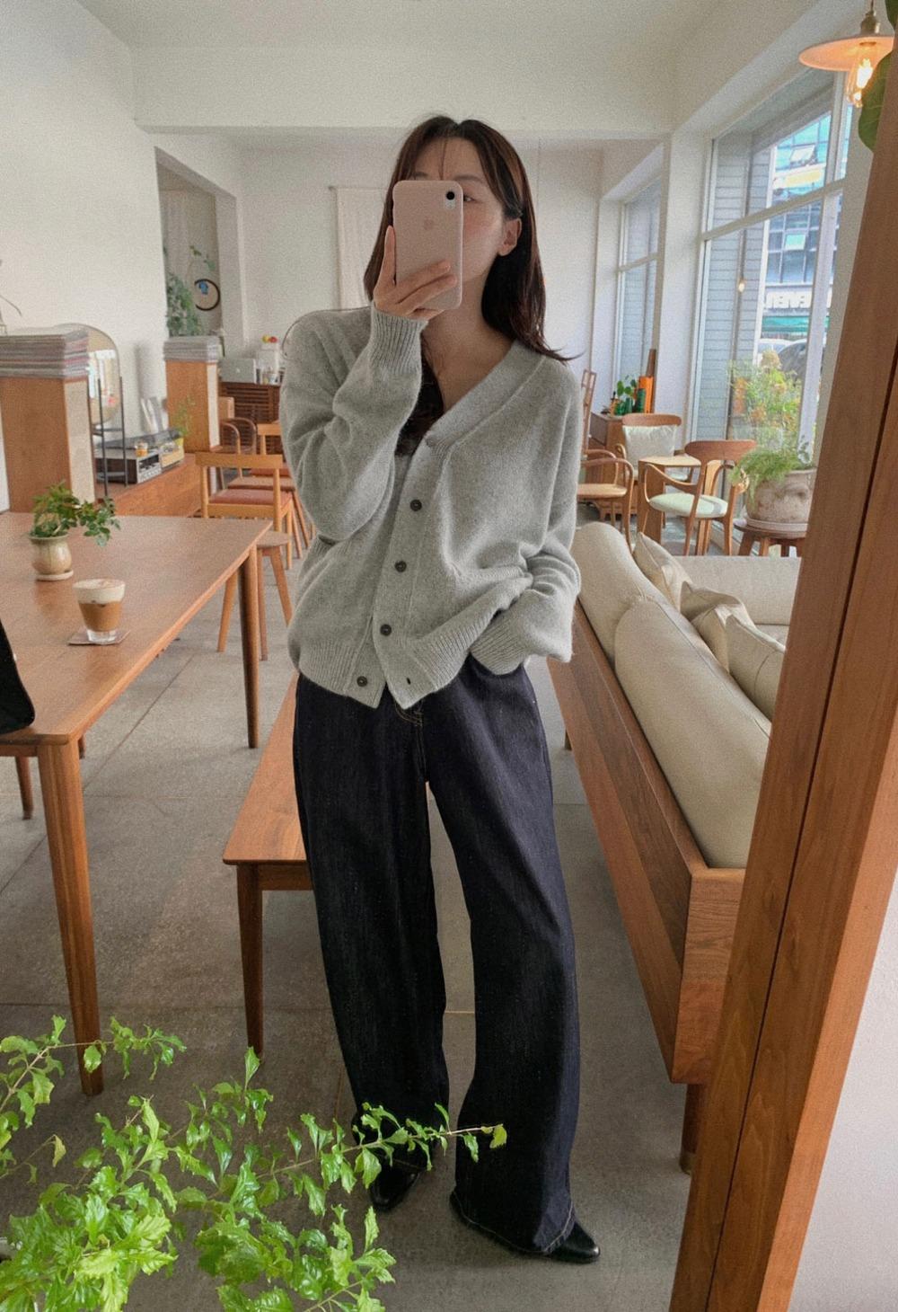 유어메모 라일드 알파카 가디건