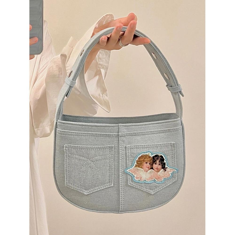 Vintage Denim bag 빈티지 연청 데님 백 숄더백 워싱 라이트 90s 가방