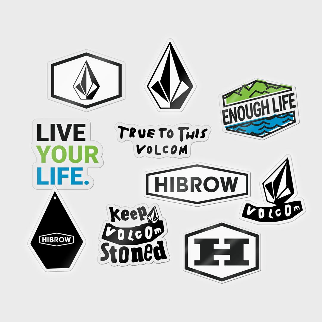 [VOLCOM X HIBROW] STICKER PACK