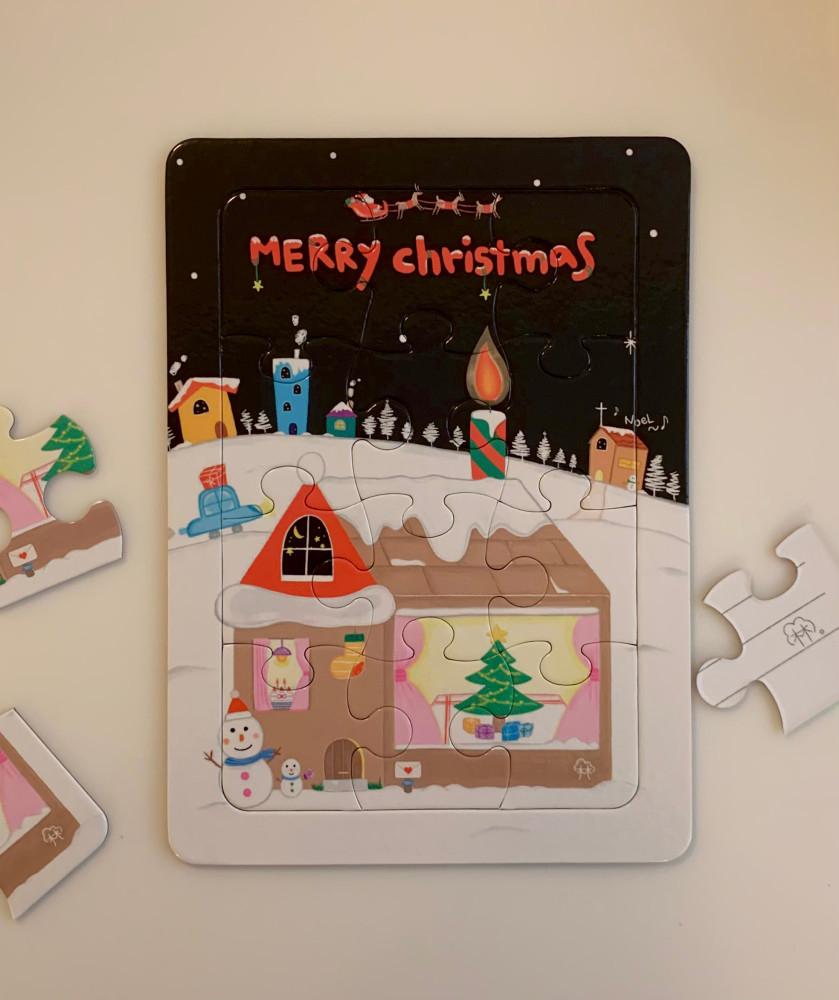 크리스마스 성탄절 양면퍼즐편지지