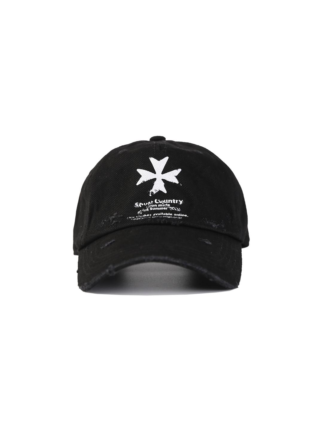 DAMAGE LOGO CAP-BLACK