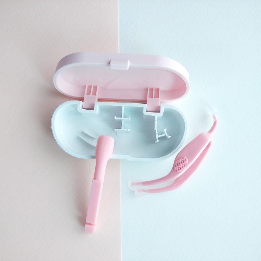 메루루 소프트 원데이 렌즈 케이스 끼는도구 빼는도구 세척통 흡착봉 뽁뽁이 도구 집게