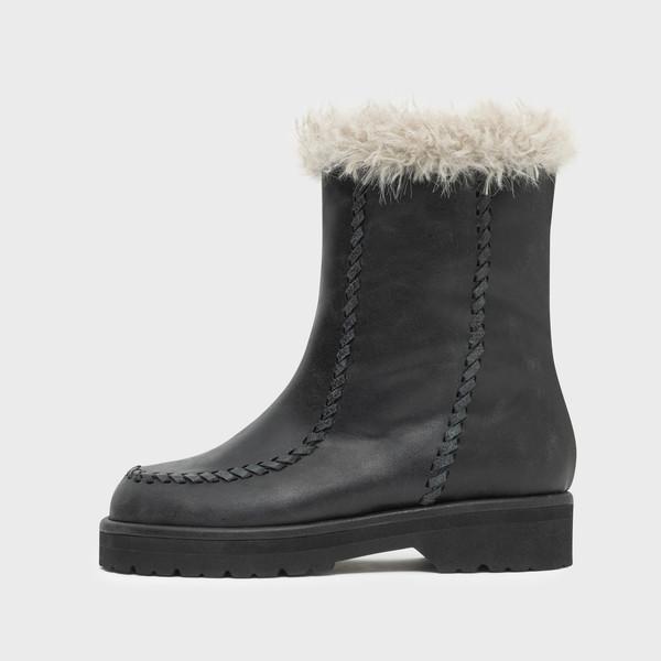 EMMA FLUFFY BOOT_MINI_DARK GREY
