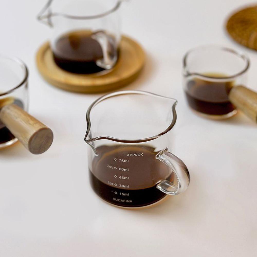 장커피 에스프레소 샷잔 샷글라스 커피 유리샷잔 로얄비아 투웨이 100ML