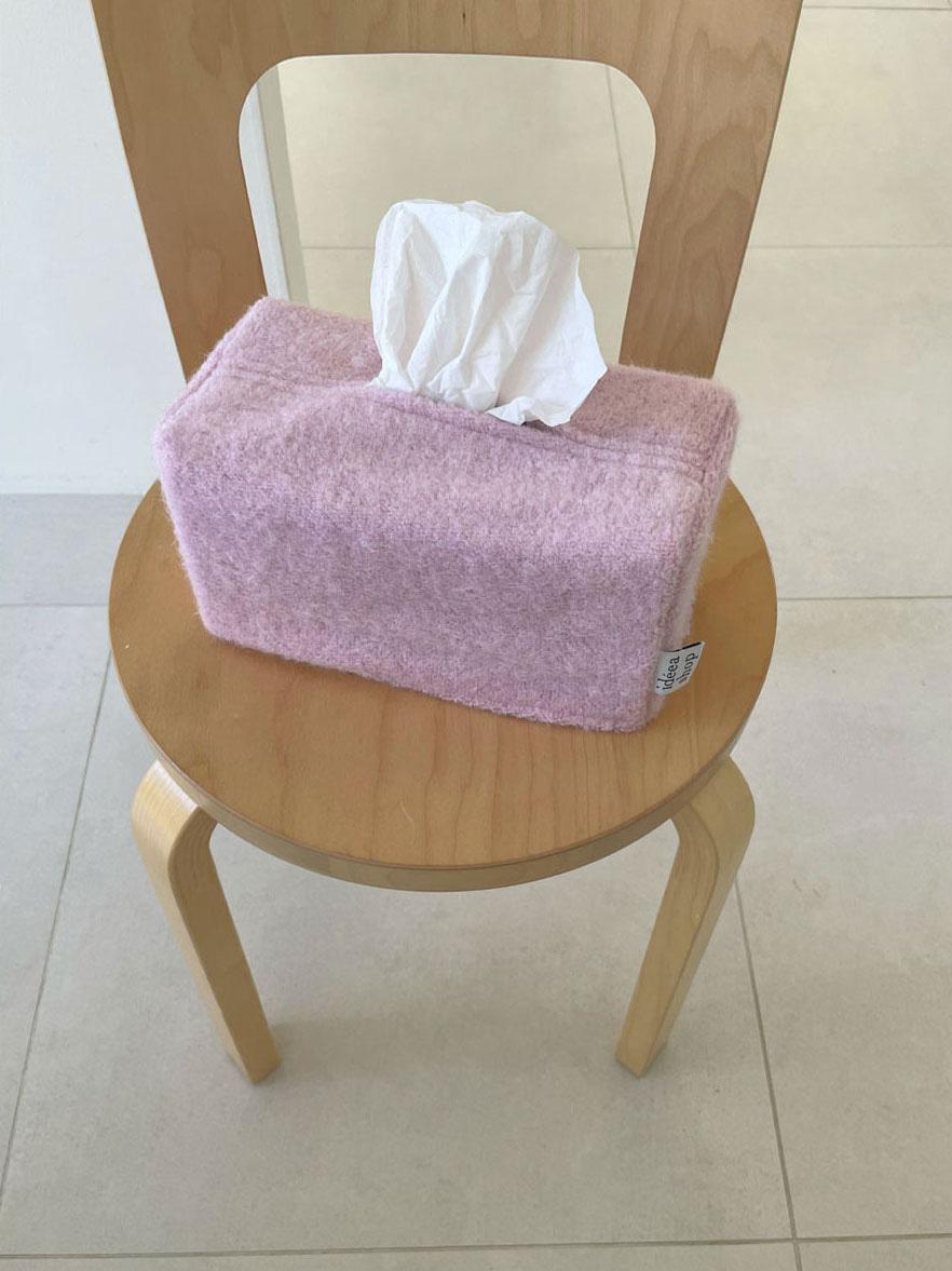 Soft fur tissue case(m) / Soft pink