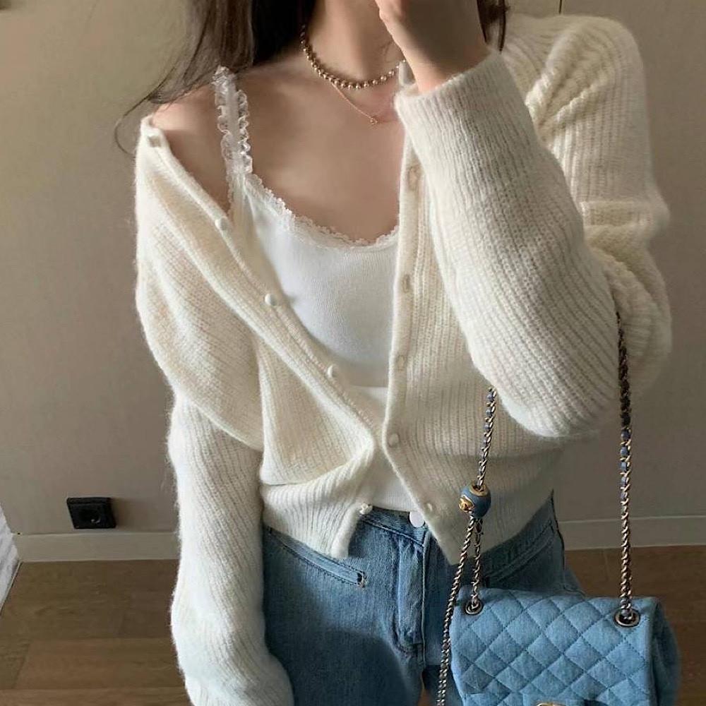 (당일) 프리티영띵 레이어드 끈나시 프영띵 pyt 레이스 이너 떠유니