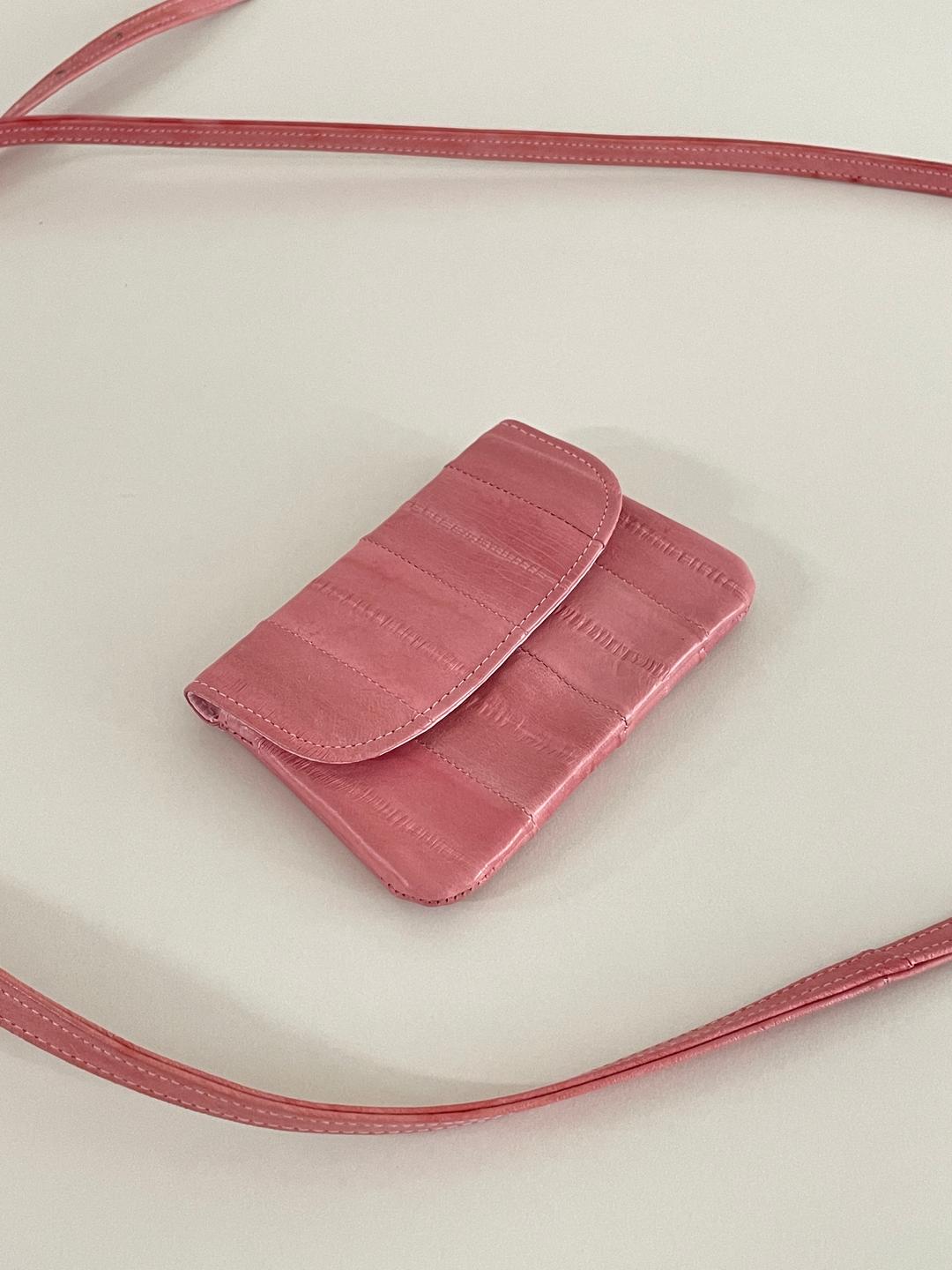 croissant mini wallet (light pink)