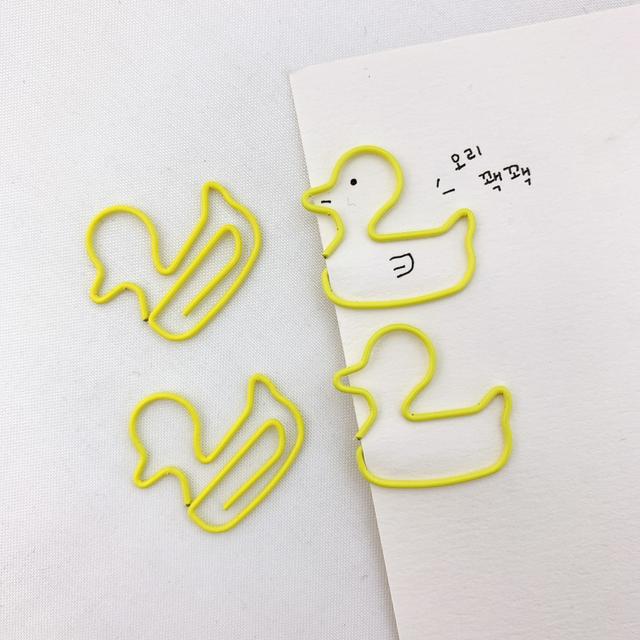 오리 모양 클립
