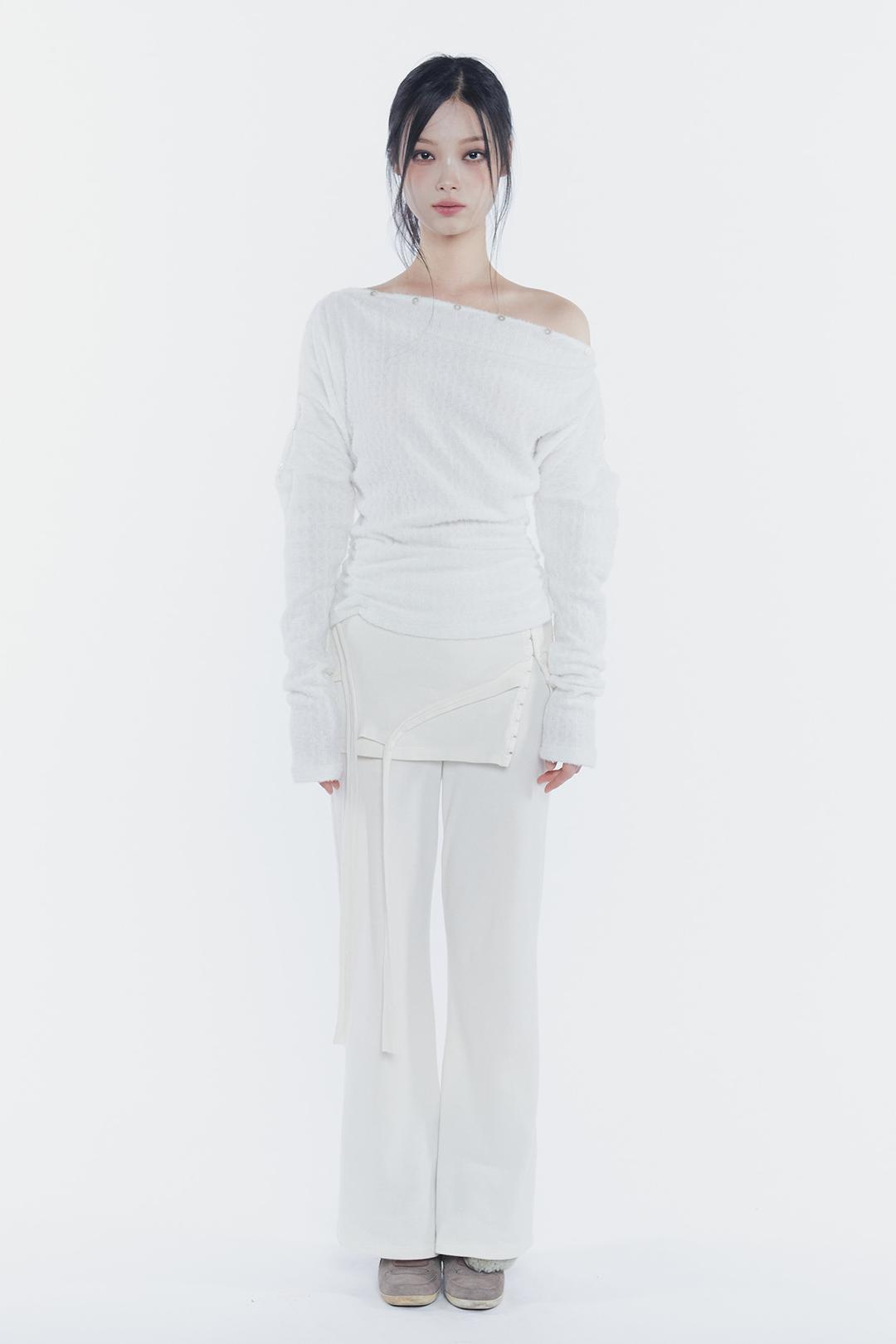 [S-size 1/8~] JENNIE BUTTONED TOP ivory