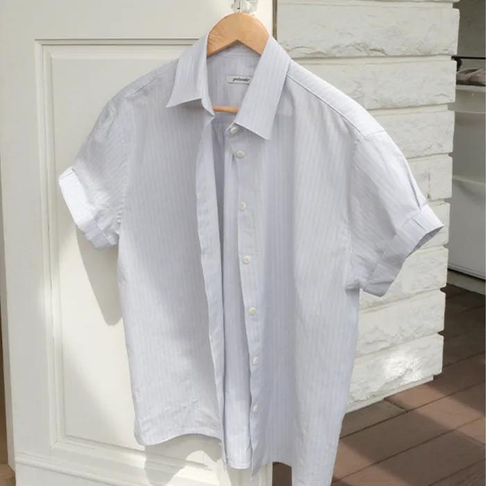 roll-up stripe shirt