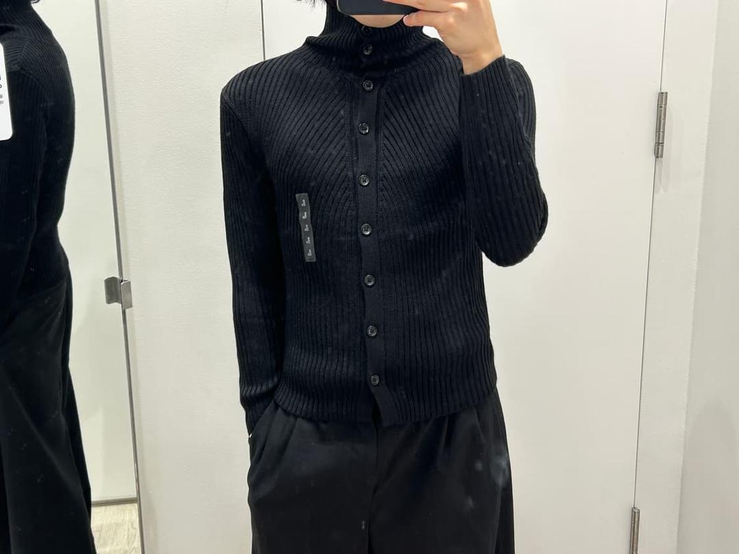 25fw 유니클로 U 메리노 블렌드 하이넥 가디건 | 후루츠패밀리