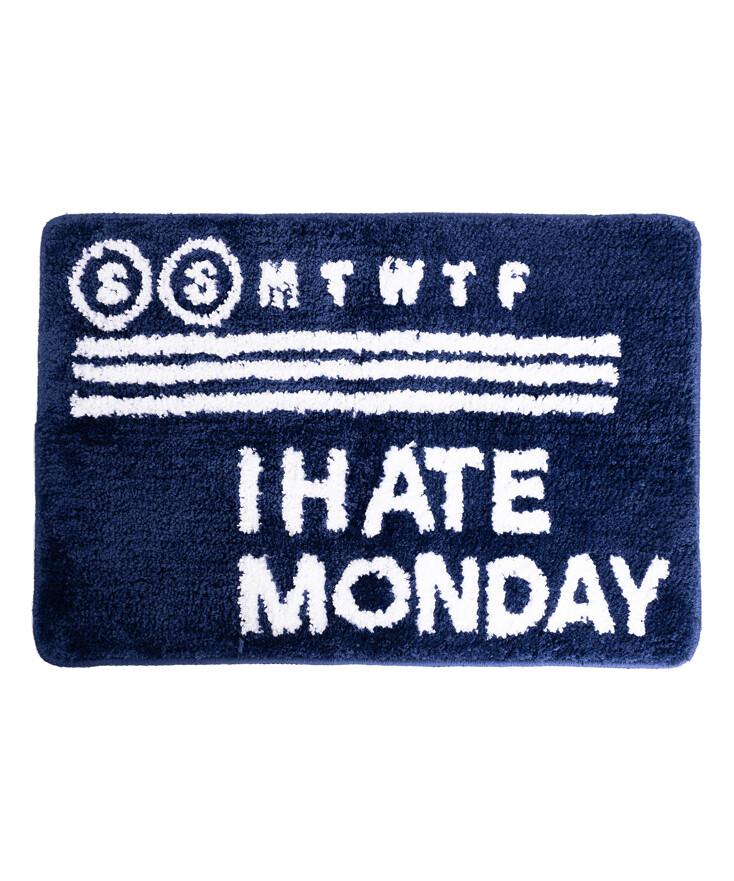 I Hate Monday Footmat Navy White