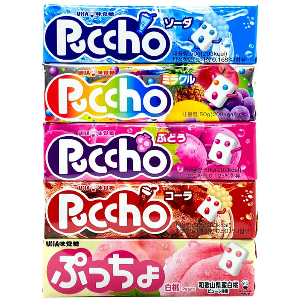 [사탕/케익 이벤트] UHA 푸쵸 스틱캔디 소다 콜라 포도 쥬시 모리나가 하이츄 13종