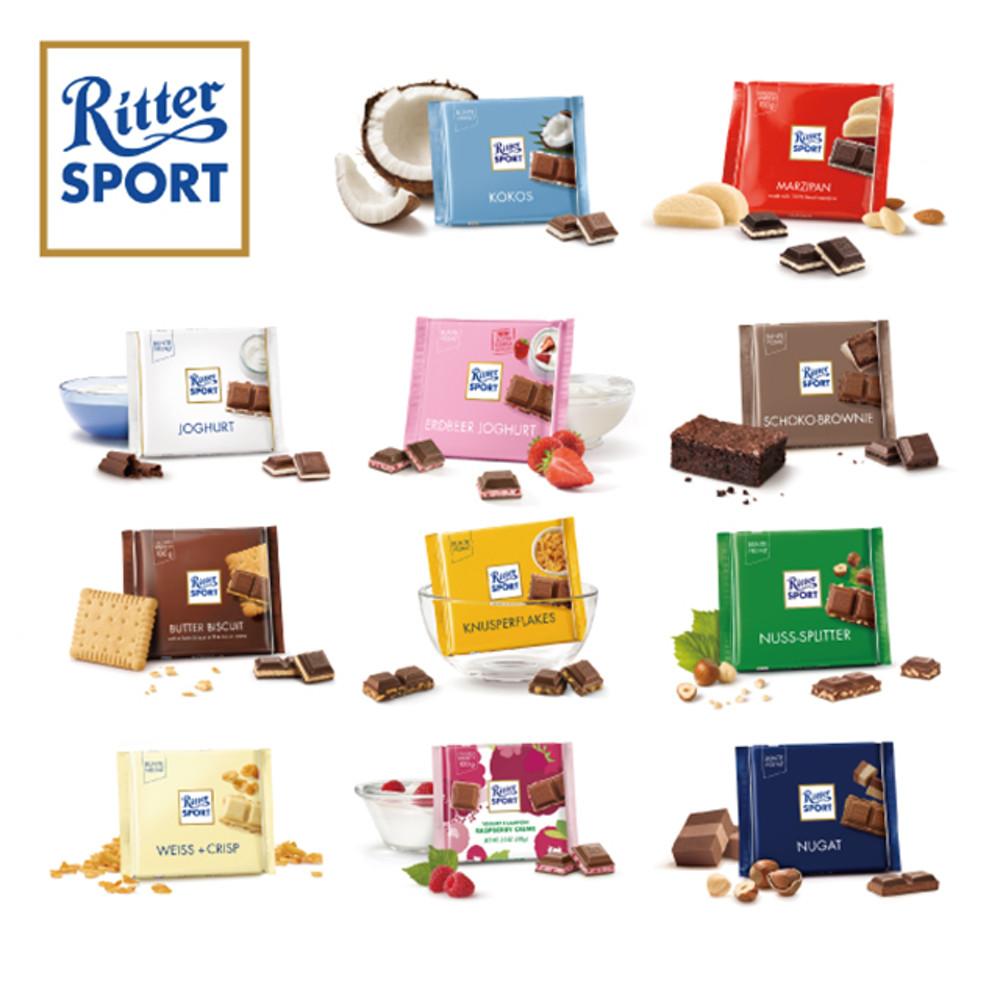 독일 리터스포트 초콜릿 100g 23종 Ritter Sport [원산지:독일]