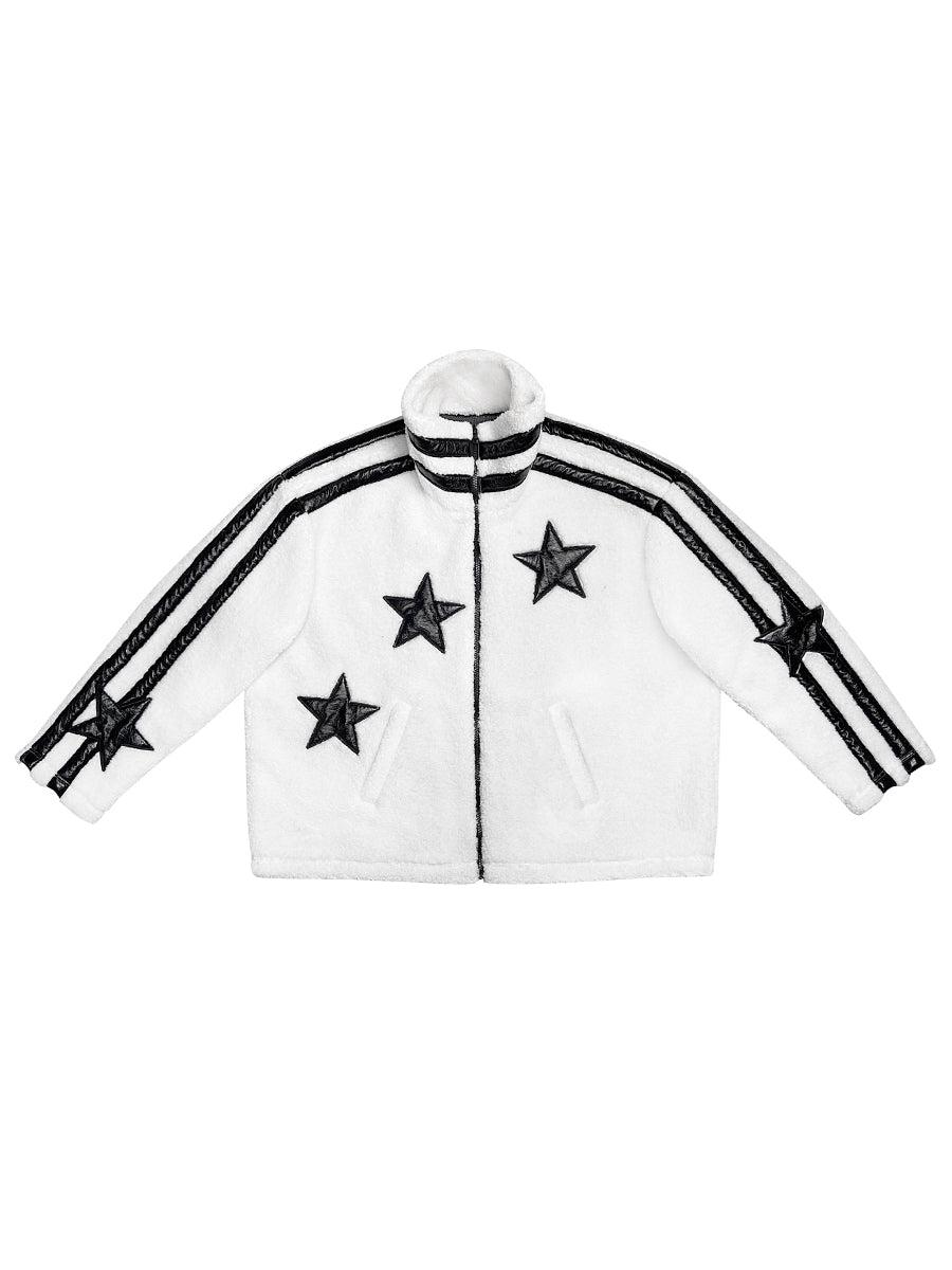 STAR POLAR FlEECE JACKET - WHITE S
