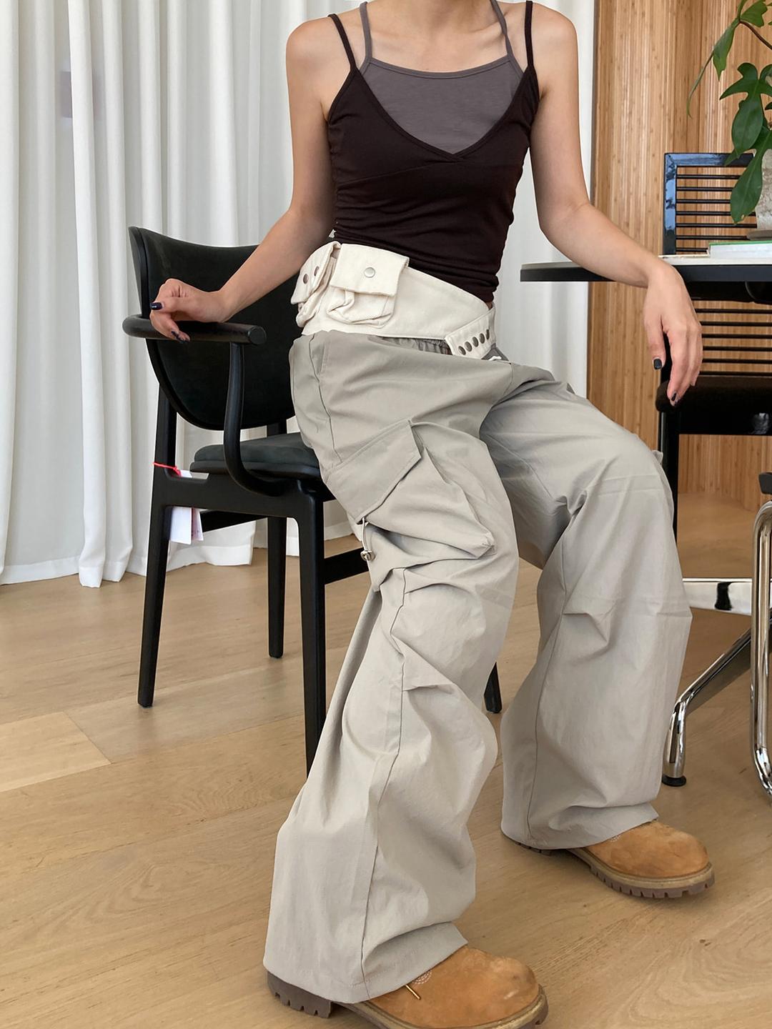 포켓 스트링 파라슈트 팬츠 (3color)