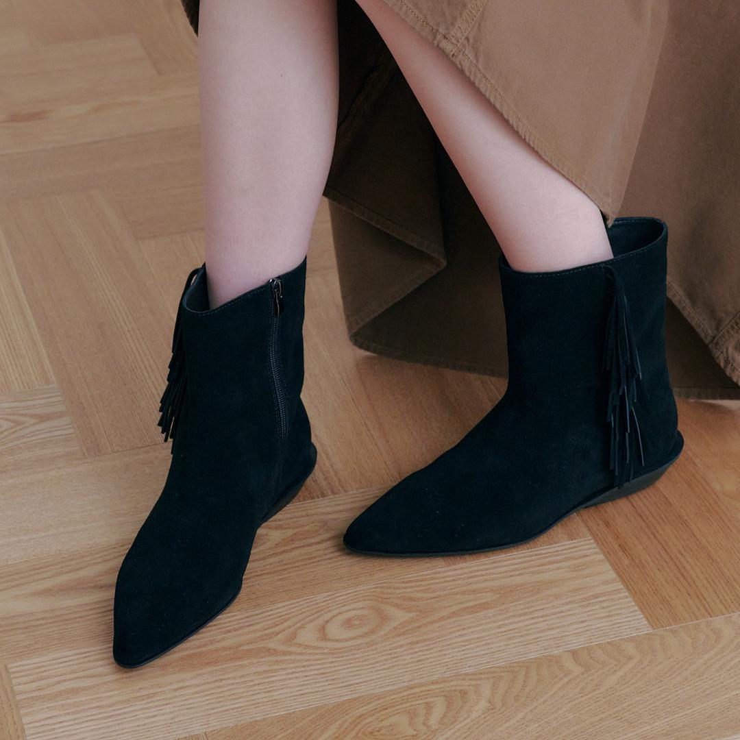 루넬 프린지 앵클부츠 412546006 (2cm)