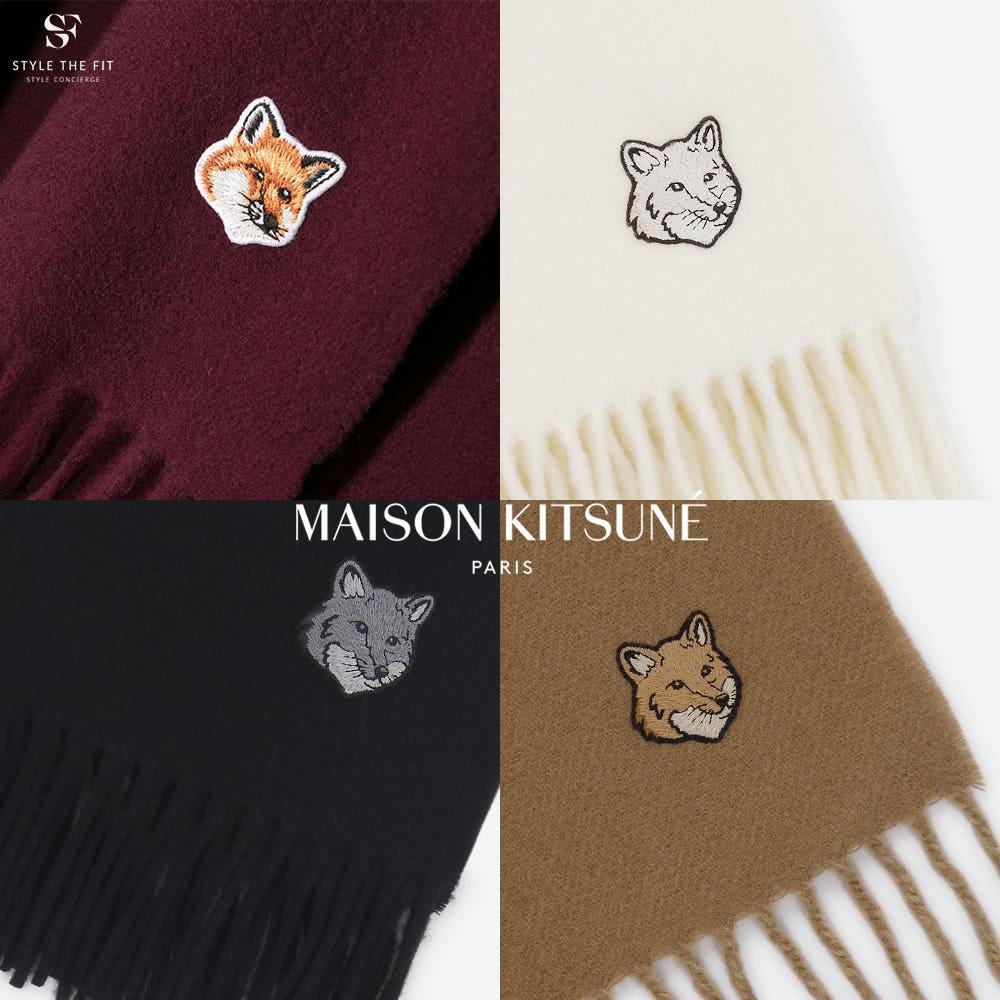 메종키츠네 목도리 머플러 선물포장 정품쇼핑백