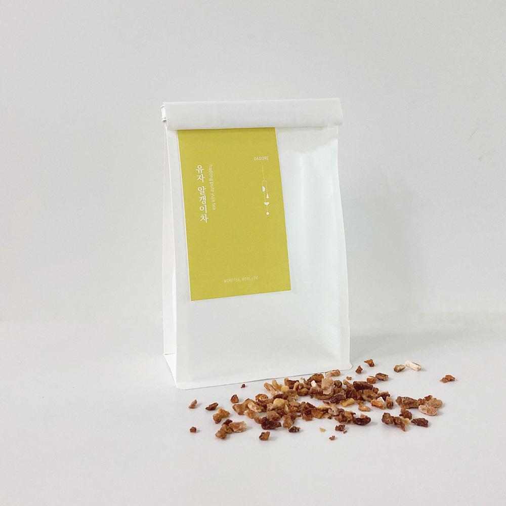 상큼한 무설탕 유자 알갱이차 30g/ 100g