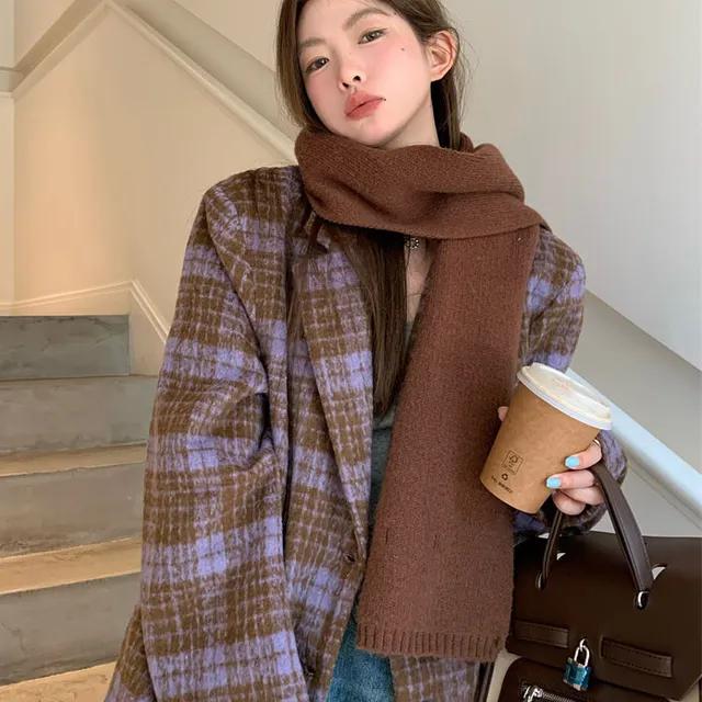 [Jane] 테이 체크 울 자켓 /1Color