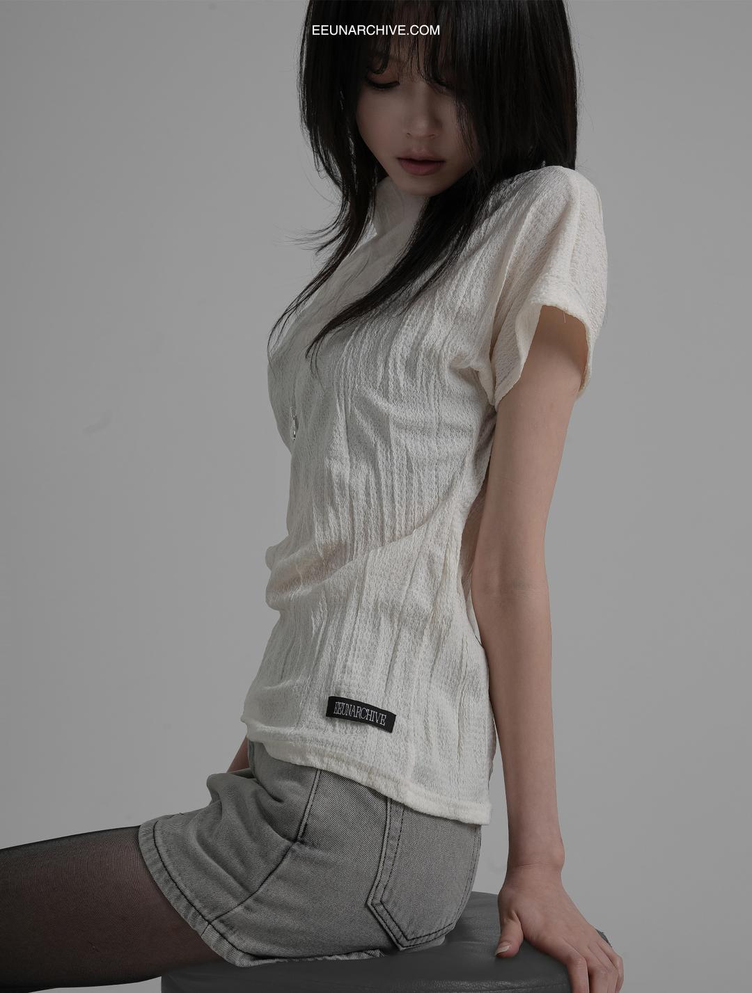 [ EEUN MADE ] Wrinkle top / beige