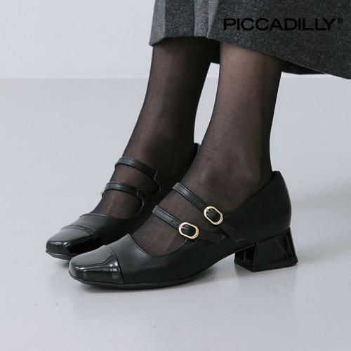 [PICCADILLY] 피카딜리 160108 메리제인 펌프스_블랙(3.5cm)
