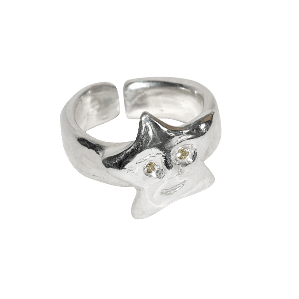 STAR FACE RING