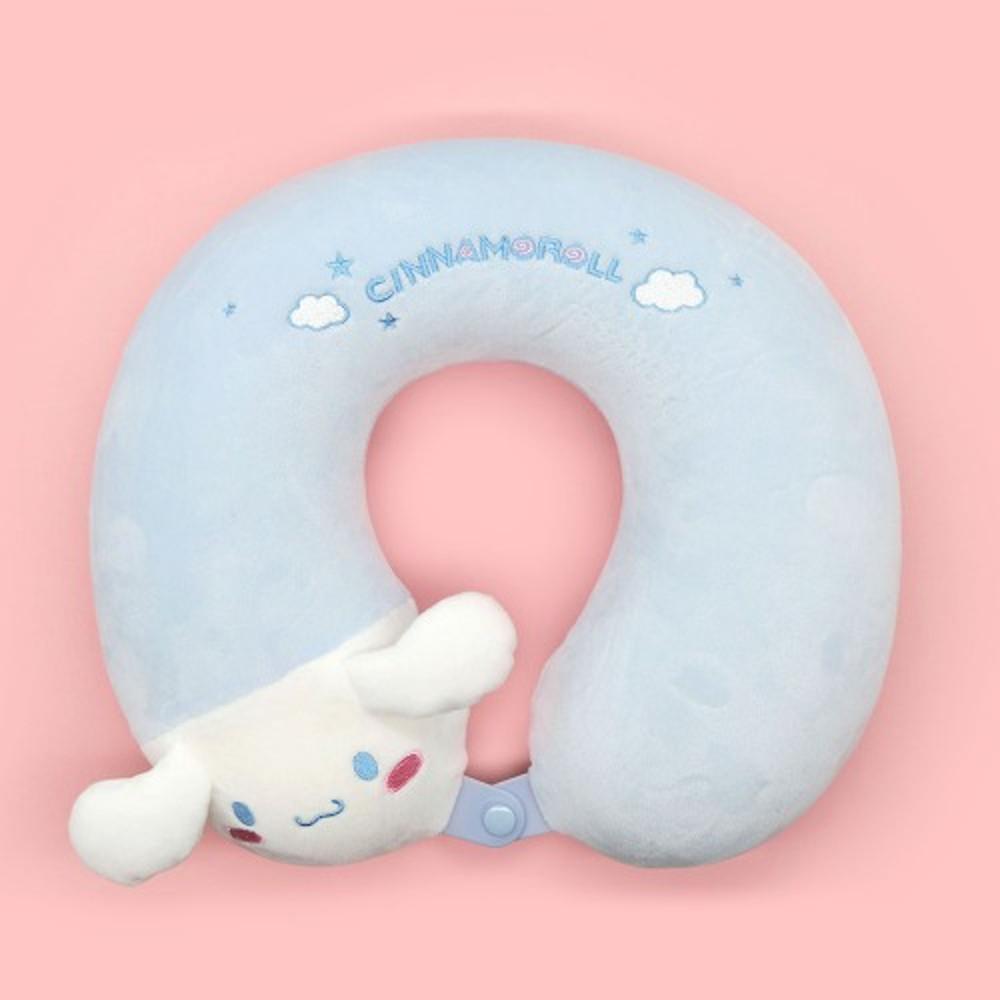 시나모롤 목쿠션 자동차 산리오 차량용 목베개 반달형 푹신한 귀여운 인테리어