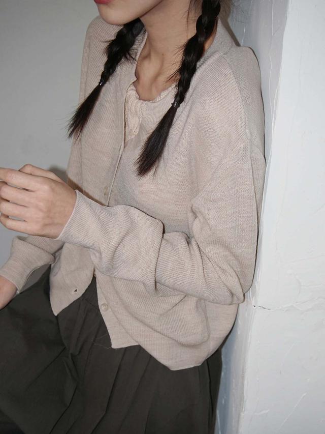 pure basic knit cardigan
