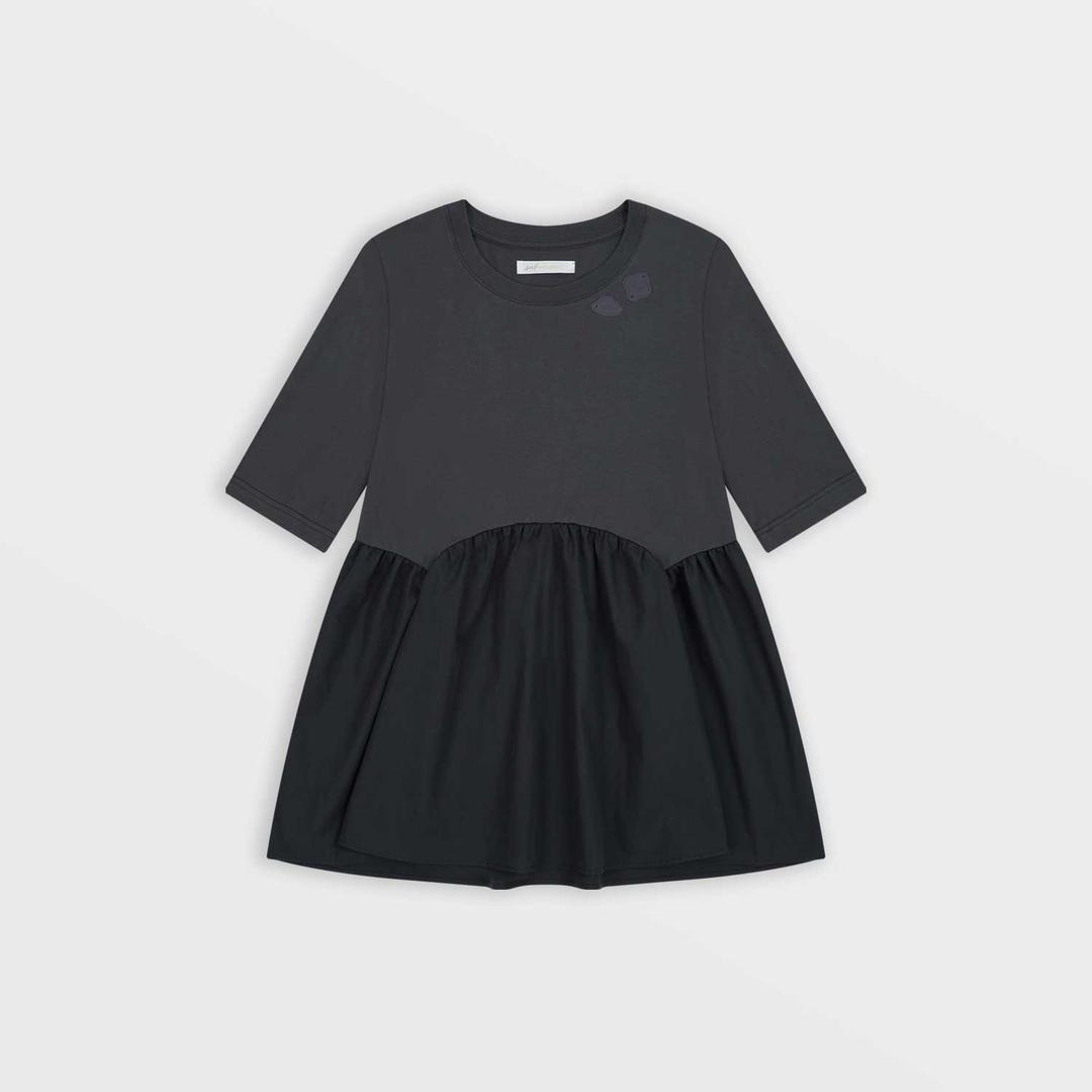 1/2 Paneled Flare T-Shirt (Navy)