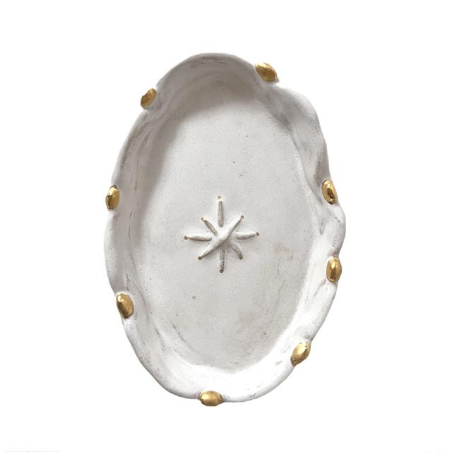White winter_oval plate