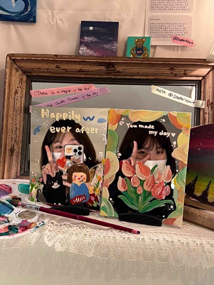 [갓성비 19,900원] 데이트코스, 거울 미러 드로잉!