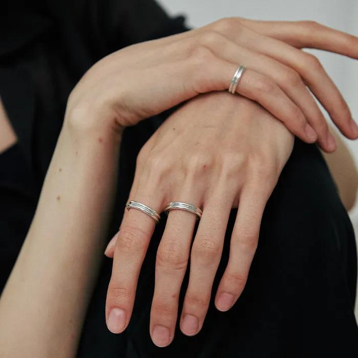 [925 silver] Cinq.silver.226 / lisse ring