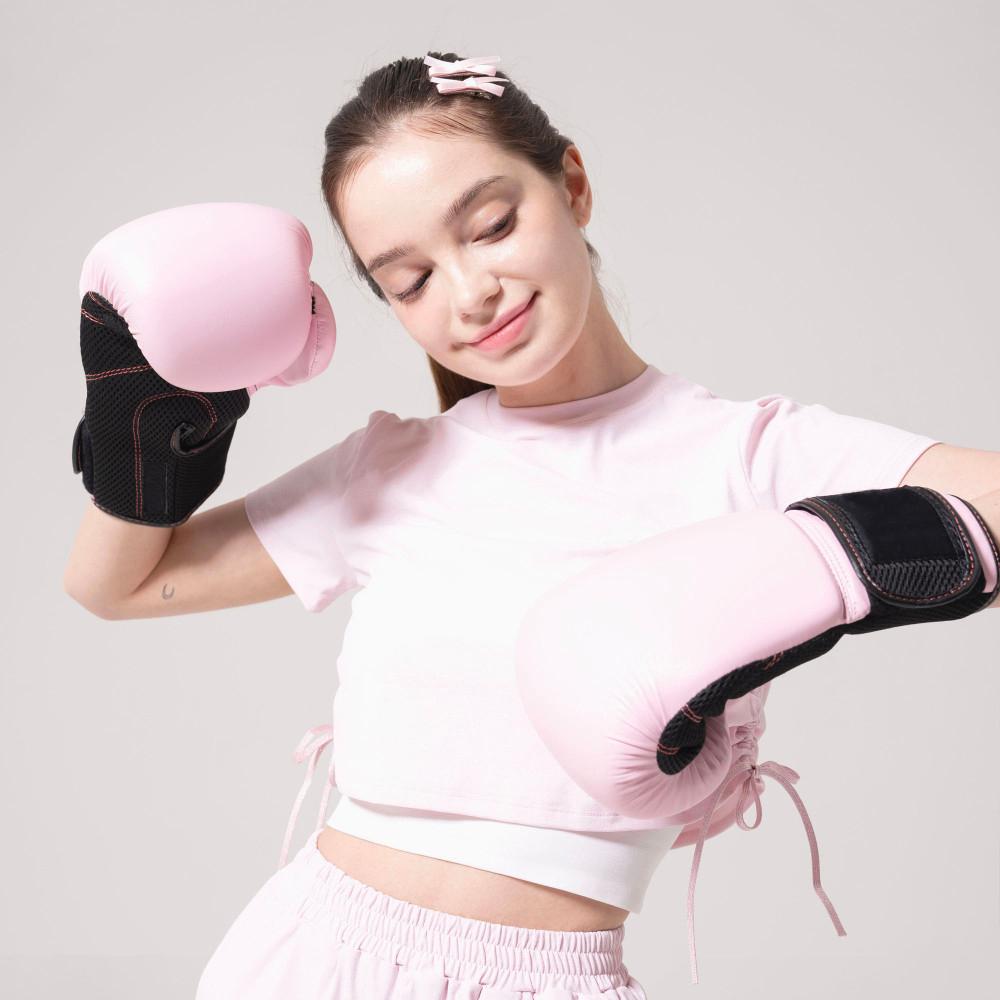 여자 킥복싱옷 복싱옷 복싱 킥복싱 체육관 옷 헬스장 짐웨어 트레이닝 팬츠 크로스핏 여자복싱 Bunny String T-shirt [Light pink]