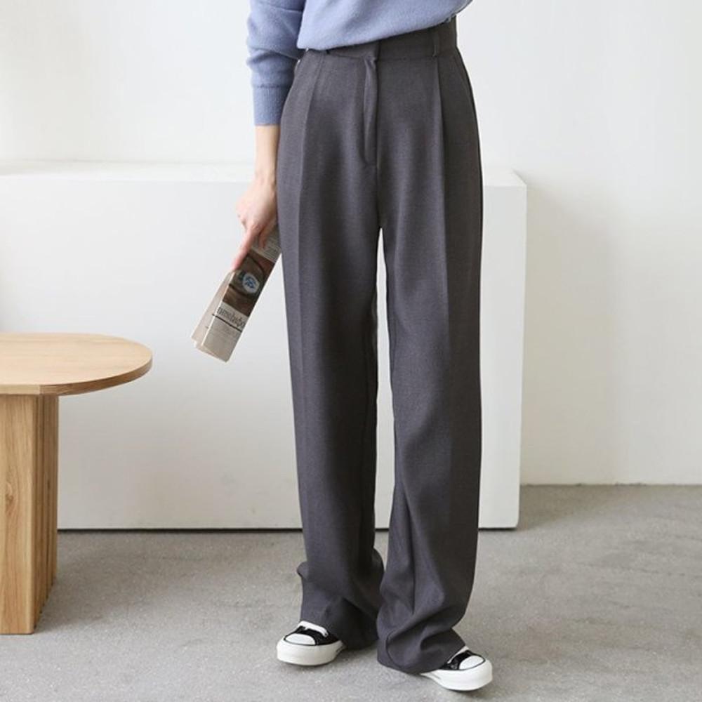 여자 겨울 기모 정장바지 스판 키큰녀 슬랙스